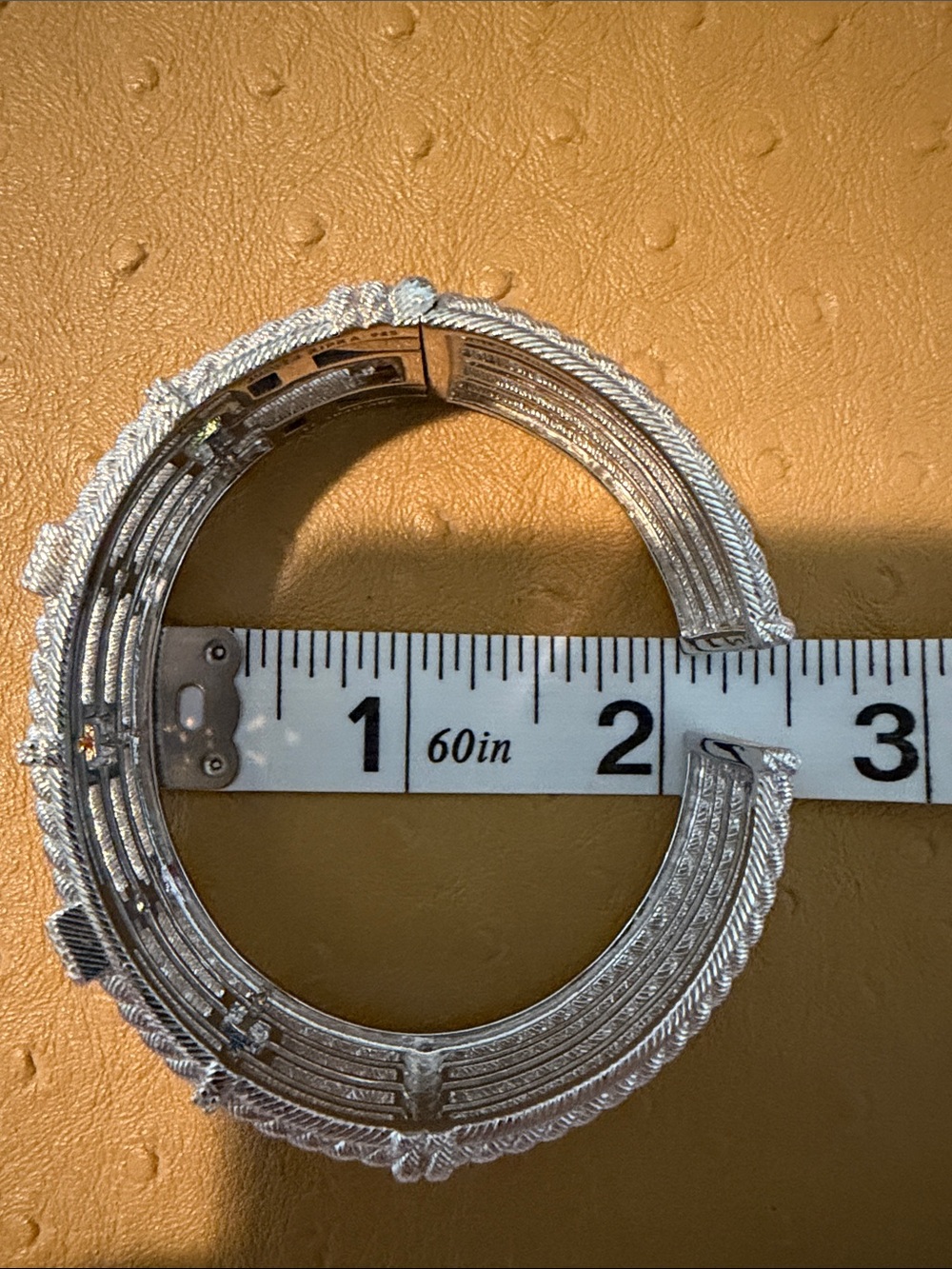 Judith Ripka SS gemstone cuff - Picture 10 of 13